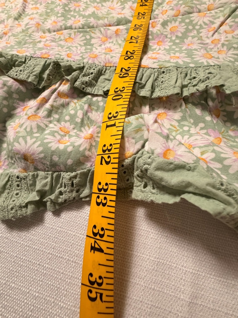 Women’s Floral Tie-Shoulder Mini Dress - Green - Picture 6 of 8
